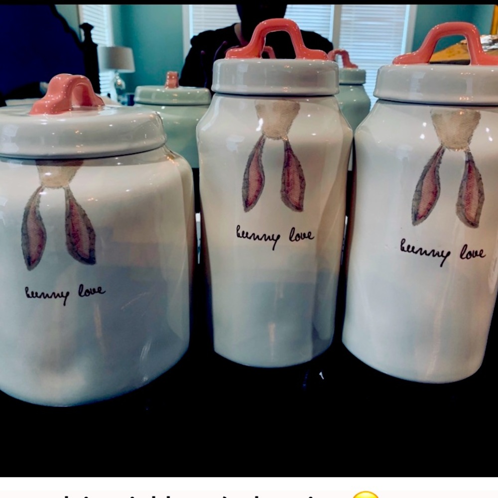RAE DUNN EASTER CANISTER SET